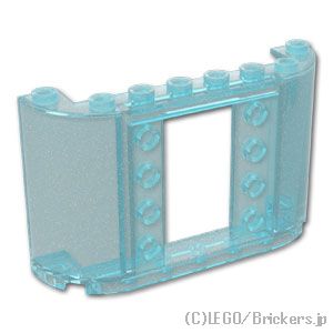 LEGO® パーツ 6537722 パネル 2 x 8 x 4 - カットアウト 2 x 3 1/3：[Satin Tr - Lt Blue / サテントランスライトブルー] 7323-362 