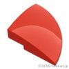 カーブ スロープ 3 x 3 - ラウンドコーナー：[Red / レッド]