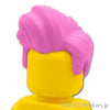 ミニフィグ ヘア - ポンパドール：[Bright Pink / ブライトピンク]