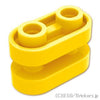 ラウンド ブロック 1 x 2 - オープンセンター：[Yellow / イエロー]