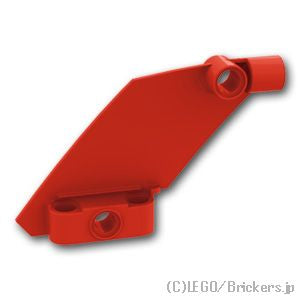 LEGO® パーツ 6362552 テクニック パネル カーブ #61 5 x 7 テーパー 左：[Red / レッド] 80267-021 