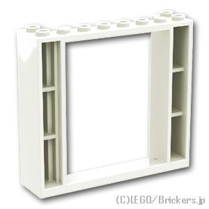 LEGO® パーツ 6396798 ドアフレーム - 2 x 8 x 6：[White / ホワイト] 80400-001 