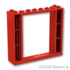 LEGO® パーツ 6422247 ドアフレーム - 2 x 8 x 6：[Red / レッド] 3007-236 