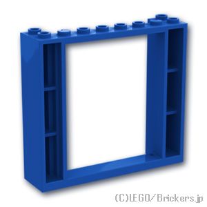 LEGO® パーツ 6384670 ドアフレーム - 2 x 8 x 6：[Blue / ブルー] 80400-023 