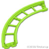 ローラーコースターレール 90度カーブ：[Lime / ライム]