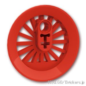 LEGO® パーツ 4584104/6148307 トレイン ホイール - 37mm：[Red / レッド] 85489b-021 