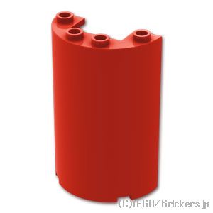 LEGO® レゴ パーツ 6442904 ハーフシリンダー 2 x 4 x 5 - 1 x 2 カットアウト：[Red / レッド] 85941-021 