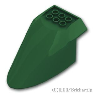 LEGO® パーツ 6340754 航空機 胴体後部 6 x 10 - ボトム：[Dark Green / ダークグリーン] 87616-141 