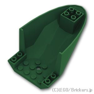 LEGO® パーツ 6340754 航空機 胴体後部 ボトム 6 x 10：[Dark Green / ダークグリーン] 87616-141