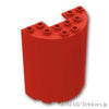 シリンダー ハーフ 3 x 6 x 6 カットアウト1 x 2：[Red / レッド]