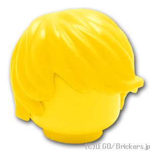 LEGO® パーツ 6022737/6093523 ミニフィグ ヘア - ナチュラルヘア：[Yellow / イエロー] 87991-024 