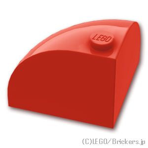 LEGO® パーツ 4657913/6185596/6334053 ラウンド コーナー ブロック 3 x 3 x 2 - ドームトップ：[Red / レッド] 88293-021 