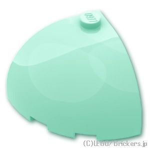 LEGO® パーツ 6442178 ラウンド コーナー ブロック 3 x 3 x 2 - ドームトップ：[Light Aqua / ライトアクア] 88293-323