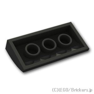 LEGO® パーツ 4587844 カーブ スロープ - 2 x 4 x 2/3：[Black / ブラック] 88930-026 