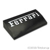 カーブスロープ - 2 x 4 x 2/3 - 「Ferrari」：[Black / ブラック]