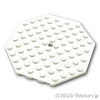 プレート 10 x 10 - 八角形：[White / ホワイト]