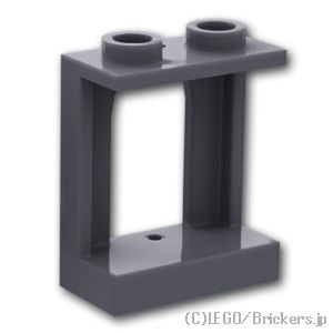 LEGO® パーツ 6181291 ウィンドウ 1 x 2 x 2 - キャッスル：[Dark Bluish Gray / ダークグレー] 90195-199 