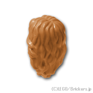 LEGO® パーツ 4590833/6107631 ミニフィグ ヘア - ミディアムウェービー：[Md,Nougat / ミディアムヌガー] 90396-137 
