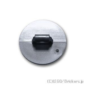 LEGO® パーツ 6005715/6076677 ラウンドシールド - センタースタッド：[Flat Silver / フラットシルバー] 91884-179 