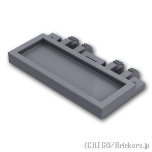 LEGO® パーツ 4611708/6301930 ヒンジ トレイン ゲート 2 x 4 リアサポートなし：[Dark Bluish Gray / ダークグレー] 92092-199 