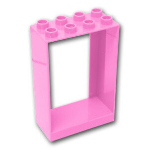 LEGO® パーツ 6343500 デュプロ ドアフレーム 2 x 4 x 5：[Bright Pink / ブライトピンク] 92094-222 