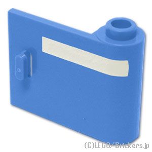 LEGO® レゴ パーツ 6236639 ドア 1 x 3 x 2 - 右 ホワイトストライプ：[Md,Blue / ミディアムブルー] 92263pb004-102 