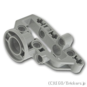 LEGO® パーツ 4610377/6342037 テクニック ステアリング ポータル軸ハウジング：[Light Bluish Gray / グレー] 92908-194