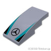 カーブ スロープ 4 x 2 - メルセデスのロゴパターン：[Light Bluish Gray / グレー]