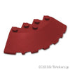 ラウンド コーナーブロック 6 x 6 - スロープ 33°：[Dark Red / ダークレッド]