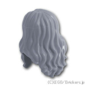 LEGO® パーツ 6056617/6254802/6435614 ミニフィグ ヘア - ロングウェービー：[Light Bluish Gray / グレー] 95225-194 