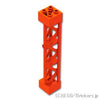 サポート 2 x 2 x 10 - 三角桁 十字軸穴 タイプ4 ：[Reddish Orange / レディッシュオレンジ ]