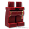 ミニフィグ レッグ - 2本線ジャージ：[Dark Red / ダークレッド]