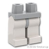 ミニフィグ レッグ - ホワイトレッグ：[Light Bluish Gray / グレー]