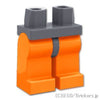 ミニフィグ レッグ - オレンジレッグ：[Dark Bluish Gray / ダークグレー]