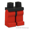 ミニフィグ レッグ - レッドレッグ：[Black / ブラック]