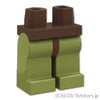 ミニフィグ レッグ - オリーブグリーンレッグ：[Dark Brown / ダークブラウン]