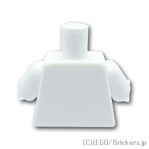LEGO® パーツ 6261531/6396335 トルソー - クラシックスペース：[White / ホワイト] 973p90new2c05-001 