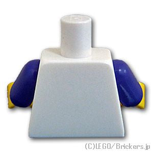 LEGO® パーツ 4587908 トルソー - オープンシャツとベスト：[White / ホワイト] 973pb0715c01-001 