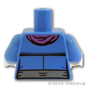 LEGO® パーツ 4629943 トルソー - スカーフを首に巻いたジャケット：[Md,Blue / ミディアムブルー] 973pb0962c01-102 