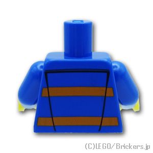 LEGO® パーツ 6219626 トルソー - 作業服：[Blue / ブルー] 973pb3100c01-023 