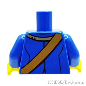 LEGO® パーツ 6301950 トルソー - シルバーボタンが付いた海賊コート：[Blue / ブルー] 973pb3956c01-023 