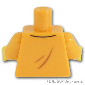 LEGO® パーツ 6335285 トルソー - ネックレスとジャケット：[Bt,Lt Orange / ブライトライトオレンジ] 973pb4113c01-191 