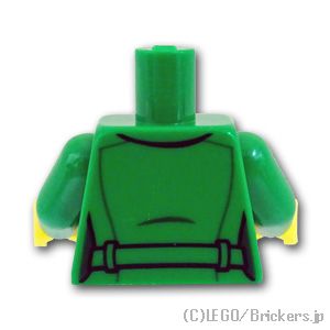 LEGO® パーツ 6330919 トルソー - 女性用のジャケットにペンダント：[Green / グリーン] 973pb4405c01-028 
