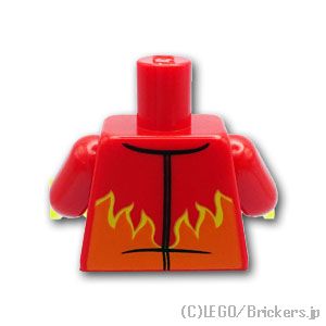トルソー - ファイヤーパターンのジャケット：[Red / レッド]