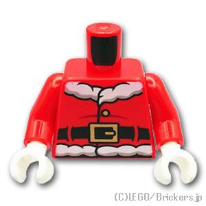 トルソー - サンタクロース(バックプリント有）：[Red / レッド]