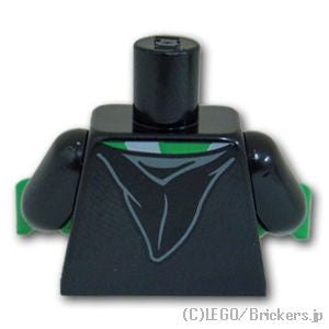 LEGO® パーツ 6375743 トルソー - ハリーポッター ホグワーツの制服 スリザリン：[Black / ブラック] 973pb4511c01-026 