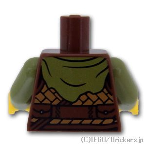 LEGO® パーツ 6399357 トルソー - バイキングの鎧：[Reddish Brown / ブラウン] 973pb4776c01-192 
