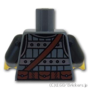 LEGO® パーツ 6399355 トルソー - バイキングの鉄の鎧：[Dark Bluish Gray / ダークグレー] 973pb4777c01-199 