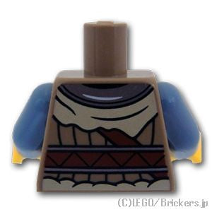 LEGO® パーツ 6399356 トルソー - バイキングのジャケット：[Dark Tan / ダークタン] 973pb4778c01-138 