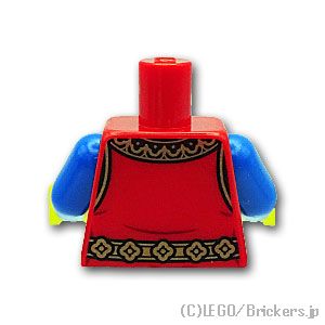 LEGO® パーツ 6405989 トルソー - キャッスル ライオンの紋章のサーコート：[Red / レッド] 973pb4841c01-021 